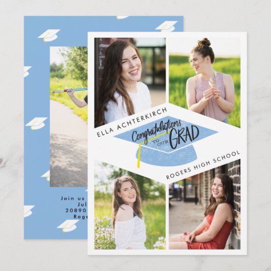 4 Aankondiging en uitnodiging van de Graduation Ca (Voorkant / Achterkant)