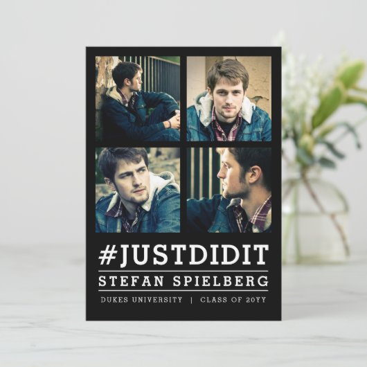 4 Aankondiging van foto-Afstuderen installeren (Staand voorkant)