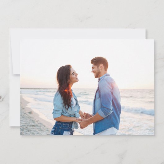 4 Aankondiging van Photo Sun Zee Sand Verloving (Achterkant)