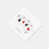 4 Aces Casino Paper Napkins Set Servet (Hoek)