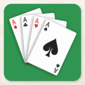 4 Aces Onderzetter set (Voorkant)