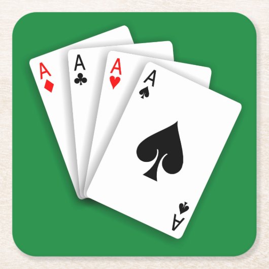4 Aces Onderzetter set (Voorkant)