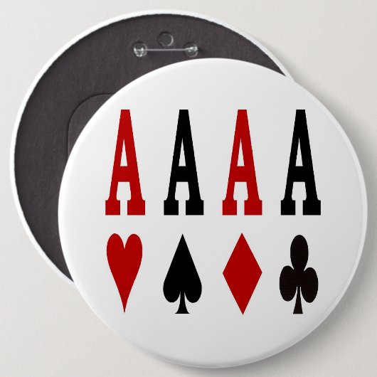 4 Aces Poker Button (Voorkant /achterkant)