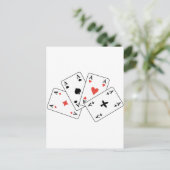 4 Aces U-107 Briefkaart (Staand voorkant)