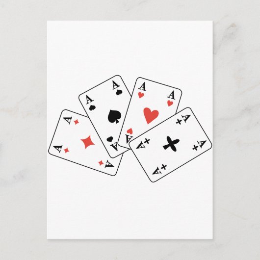 4 Aces U-107 Briefkaart (Voorkant)