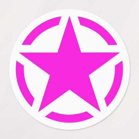 4 Amerikaanse  sterrenpotloodstiften Labels (Design 2)