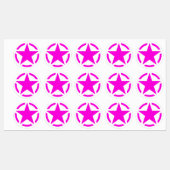 4 Amerikaanse  sterrenpotloodstiften Labels (Vel)