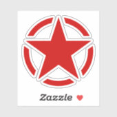 4 Amerikaanse  sterrenpotloodstiften Sticker (Vel)