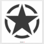 4 Amerikaanse sterrenpotloodstiften Sticker (Vel)
