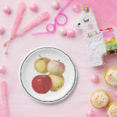 4  appels, geïllustreerd bord van papier (Feest)