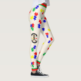 # 4 Autisme Bewustzijn - Leggings