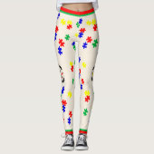 # 4 Autisme Bewustzijn - Leggings (Voorkant)