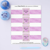 4 Baby shower voor tapebalken per vel Flyer (Enkel)