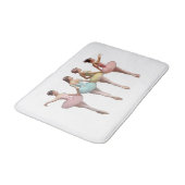 4 bailarinas con tutús rosa, amarillo, verde dulce badmat (Gekanteld)