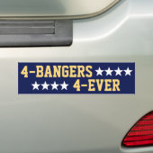 4 Bangers 4 Oosterstersterren Bumpersticker (Op auto)