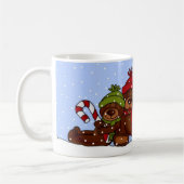 4 beer familie kerstmis mok (Links)