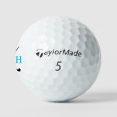 4 Beginletters of Blauwe Naam Golfballen (Logo)