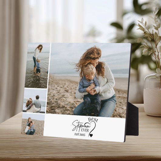 4 Best Stepmom Ever Custom Photo Collage  Fotoplaat