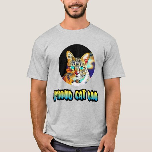 4.beste kattenvader mannen overhemden, kattenliefh t-shirt (Voorkant)