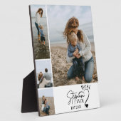 4 Beste Stiefmoeder Ooit Aangepaste Foto Collage Fotoplaat (Zijkant)