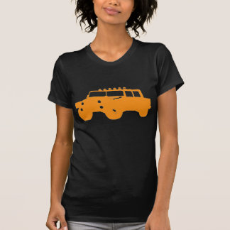 4 bij 4 Oranje voertuig T Shirt