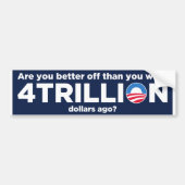 4 biljoen dollar bumpersticker (Voorkant)