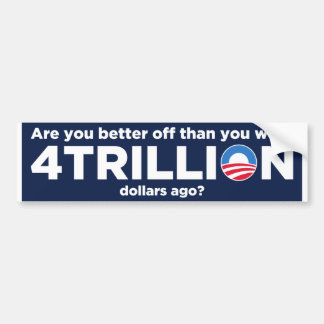 4 biljoen dollar bumpersticker