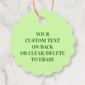 4-bladige Klaver Chic Trouwen Of Verjaardag Botani Bedankjes Labels (Achterkant)