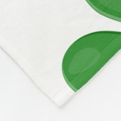 4 bladklaver fleece deken (Hoek)