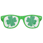 4 Bladklaver Lucky Irish Party Shades Retro Zonnebril (Voorkant)
