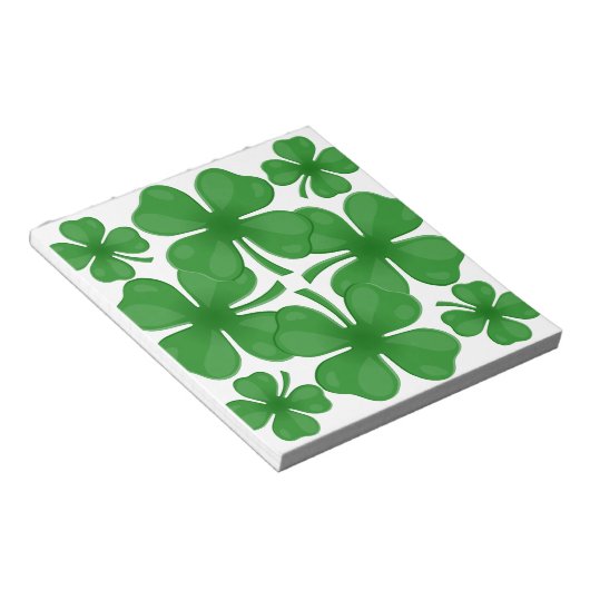 4 bladklaver notitieblok (Schuin)