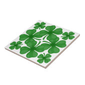 4 bladklaver tegeltje (Zijkant)