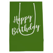 4 Bladklavers voor Verjaardag Medium Cadeauzakje (Achterkant)