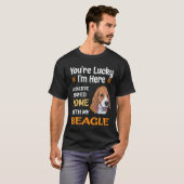 4 Bleef thuis met mijn Beagle T-shirt (Voorkant volledig)