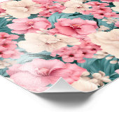 #4 Bloemen patroon Foto Afdruk (Hoek)