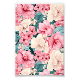 #4 Bloemen patroon Foto Afdruk