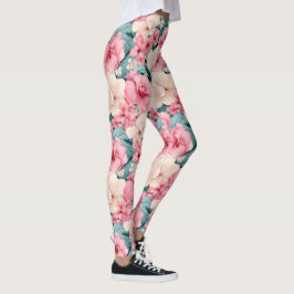 #4 Bloemen patroon Leggings