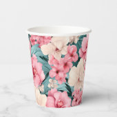 #4 Bloemen patroon Papieren Bekers (Achterkant)