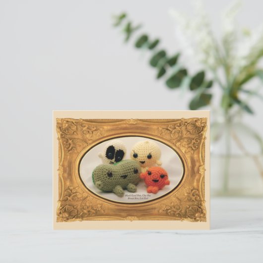 4 Bonen Briefkaart (Staand voorkant)