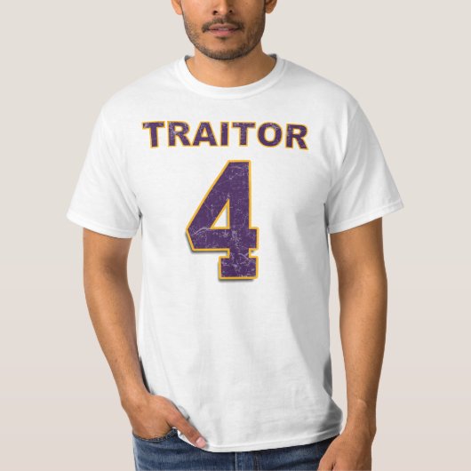 #4 Brett Favre Viking TRAITOR shirt (Voorkant)