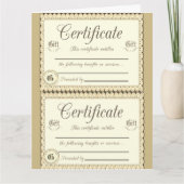 4 Cadeaubonnen Kaart (Voorkant)