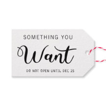 4 Cadeaus van Kerstmis Iets dat je wilt terug naam