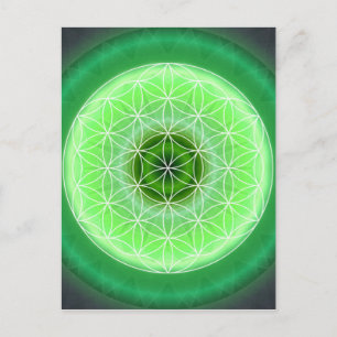 4 Chakra-groen met hart, aangemaakt door Tutti Briefkaart
