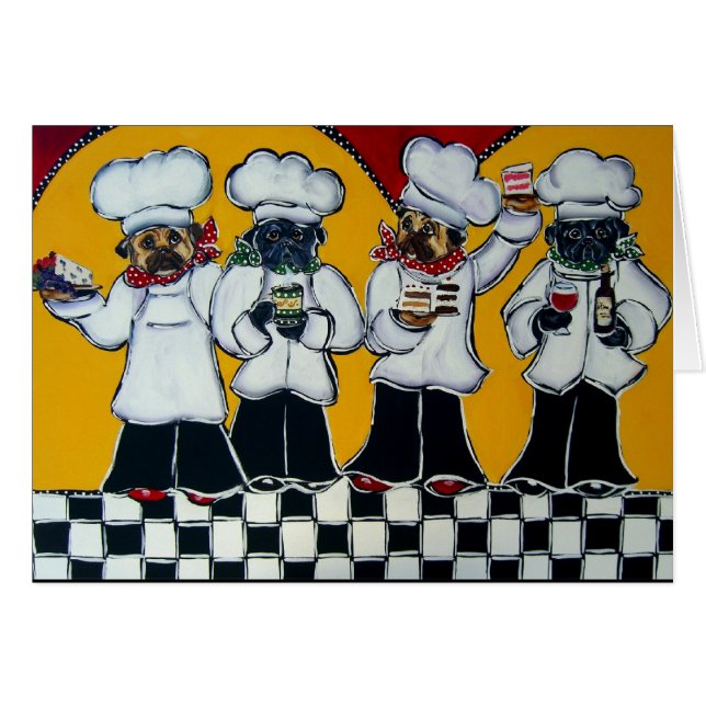 4 Chef Pugs (Voorkant Horizontaal)