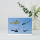 4 Chopper Briefkaart (Staand voorkant)