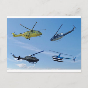 4 Chopper Briefkaart
