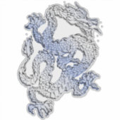 4 Chrome Stijl Draak Prints Sticker (Voorkant)