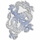 4 Chrome stijl Dragon Prints Sticker (Voorkant)