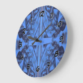 4 Cijfers Blauw - Draai terug de Achterwaartse Klo Grote Klok (Hoek)