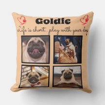 4 collage van fotohonden - aangepast familiegeheug